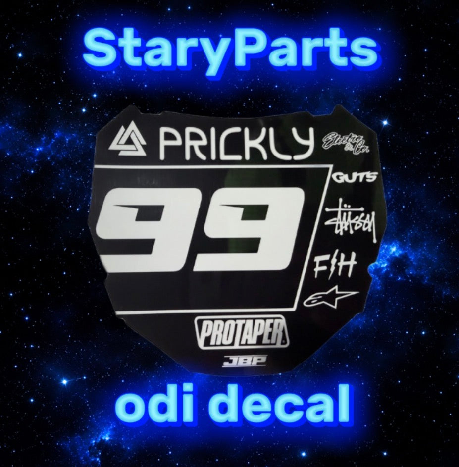 decal print sticker for odi plate