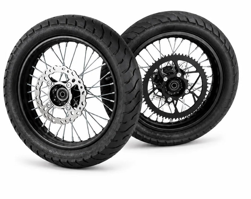 14/14in Supermoto Wheel Set