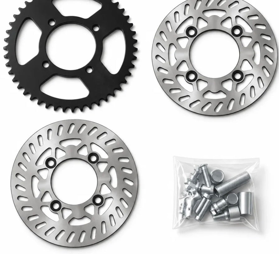 14/14in Supermoto Wheel Set